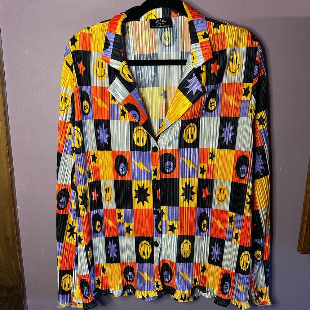 Dressed in LALA Happy Face Blouse